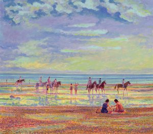 Poneys sur la plage de Ferring - Robert Tyndall